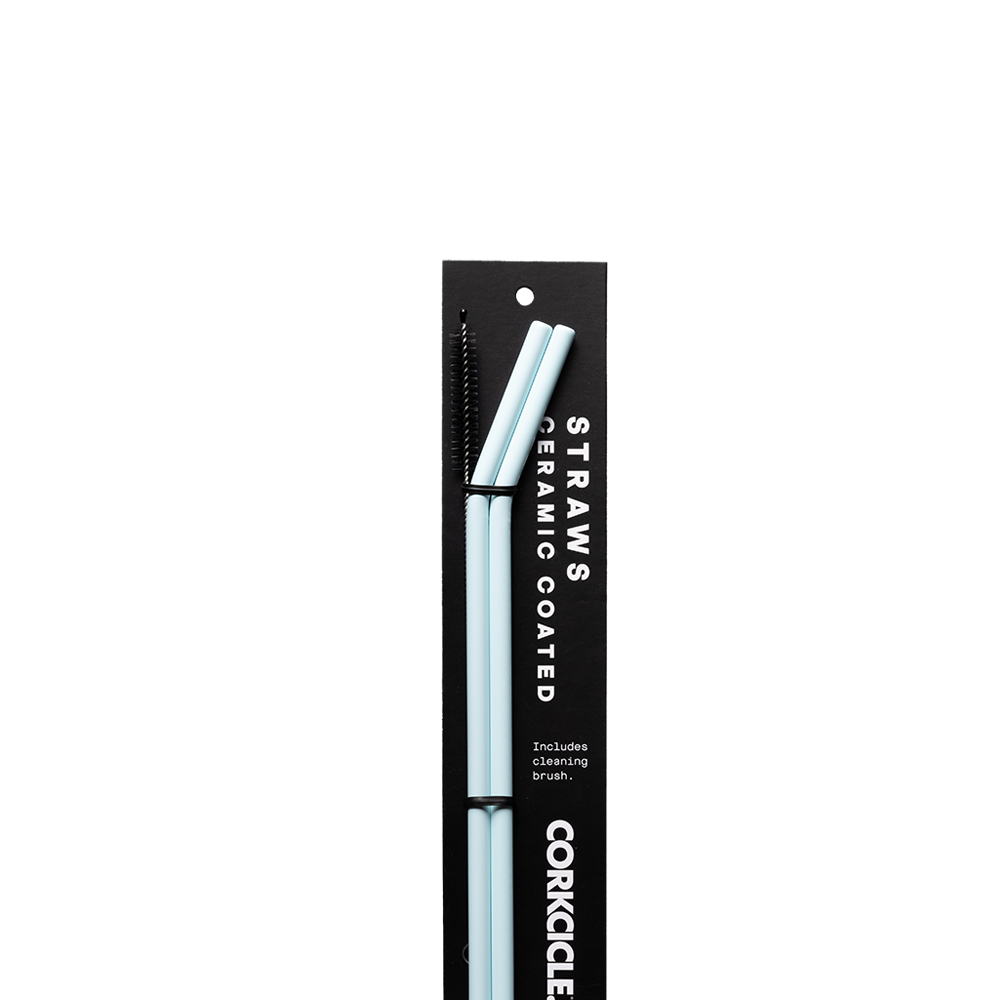 Ceramic Coated Straw Set - Handy Choice A7 - Straw Set / Ceramic Powder Blue