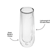 Stemless Flute Glass Set (2) - Smooth Choice U2
