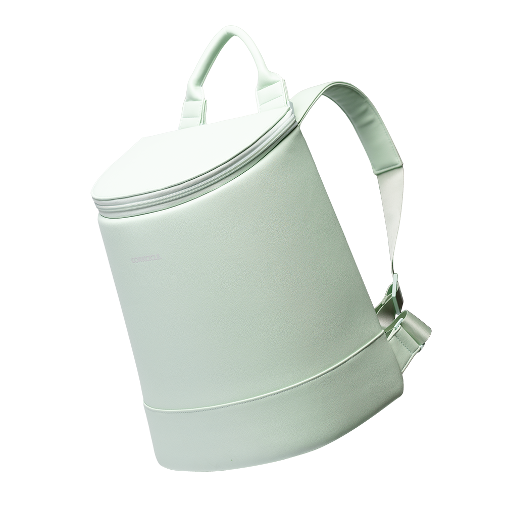 Eola Bucket Cooler Bag - Leisure Getaway X6 - Sage Mist - Vegan Leather