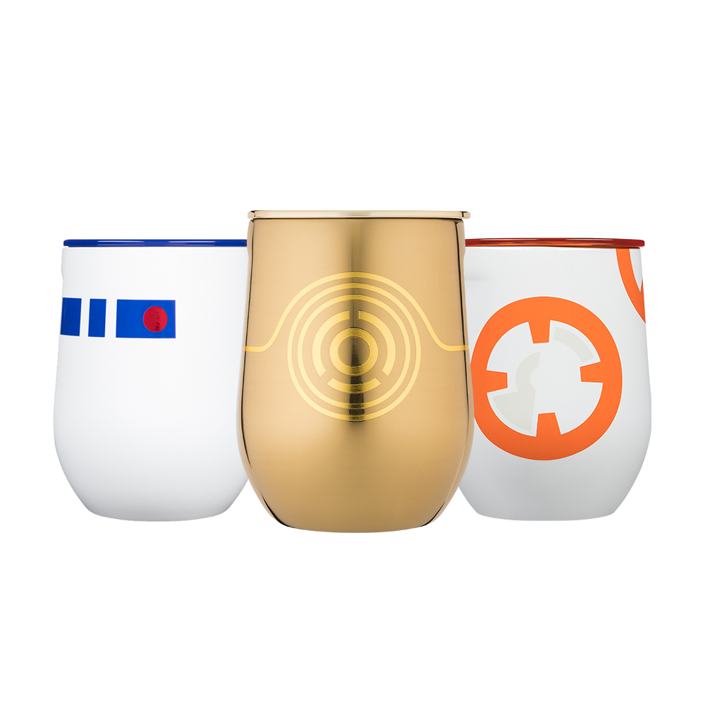 Star Wars TM Droids Stemless Set (3) - Smooth Beverage X6
